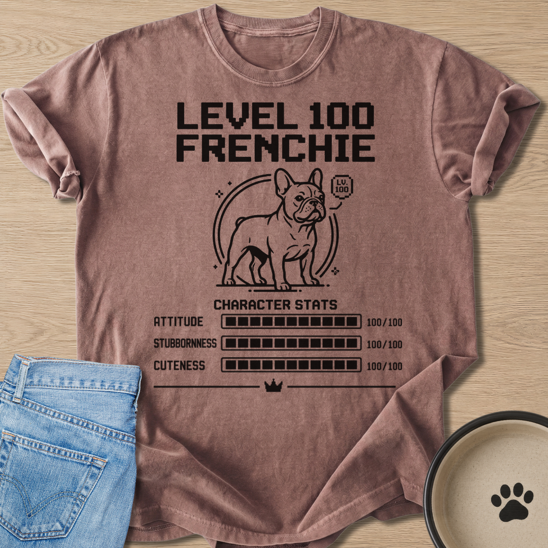 Level 100 Frenchie T-shirt