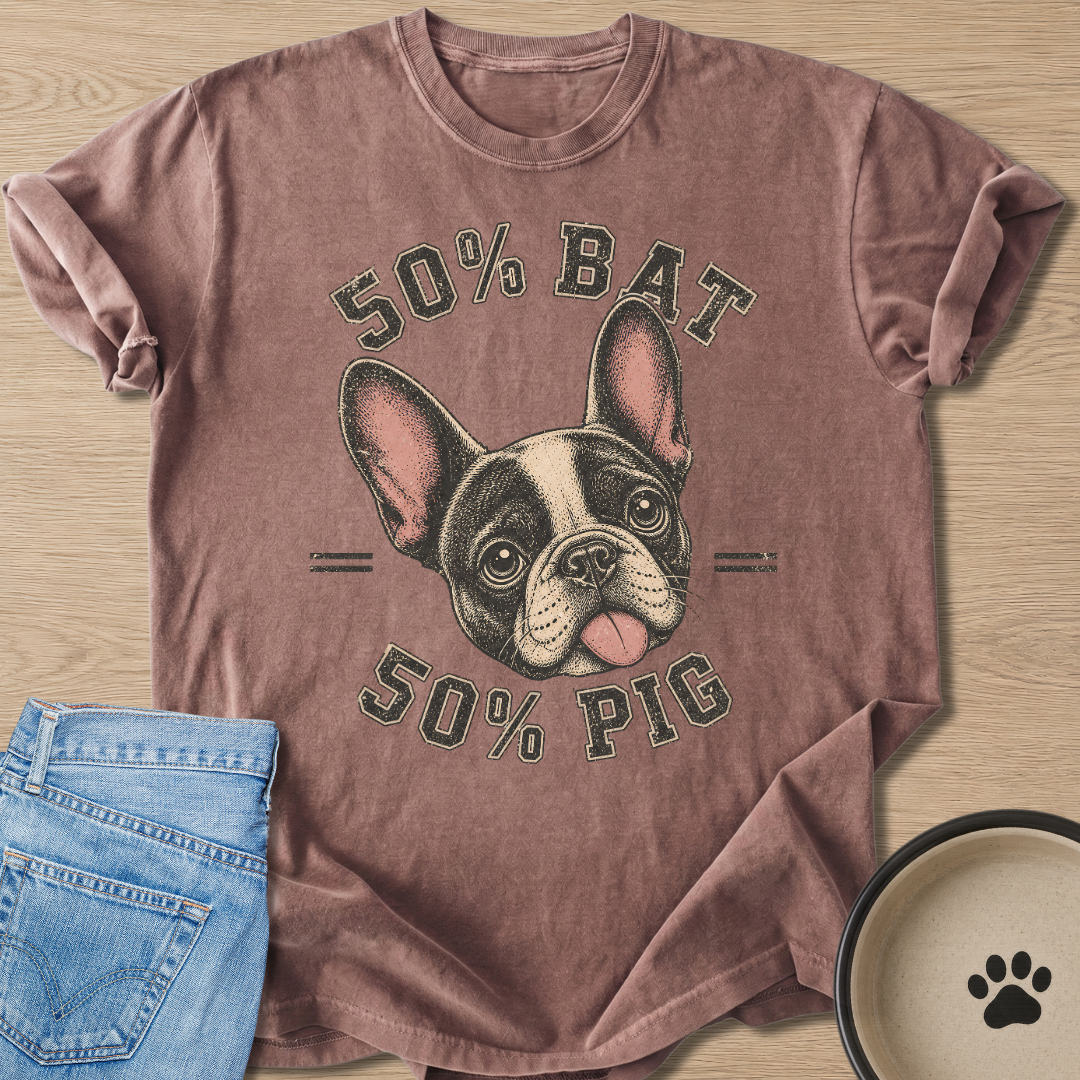 %50 Bat %50 Pig T-shirt