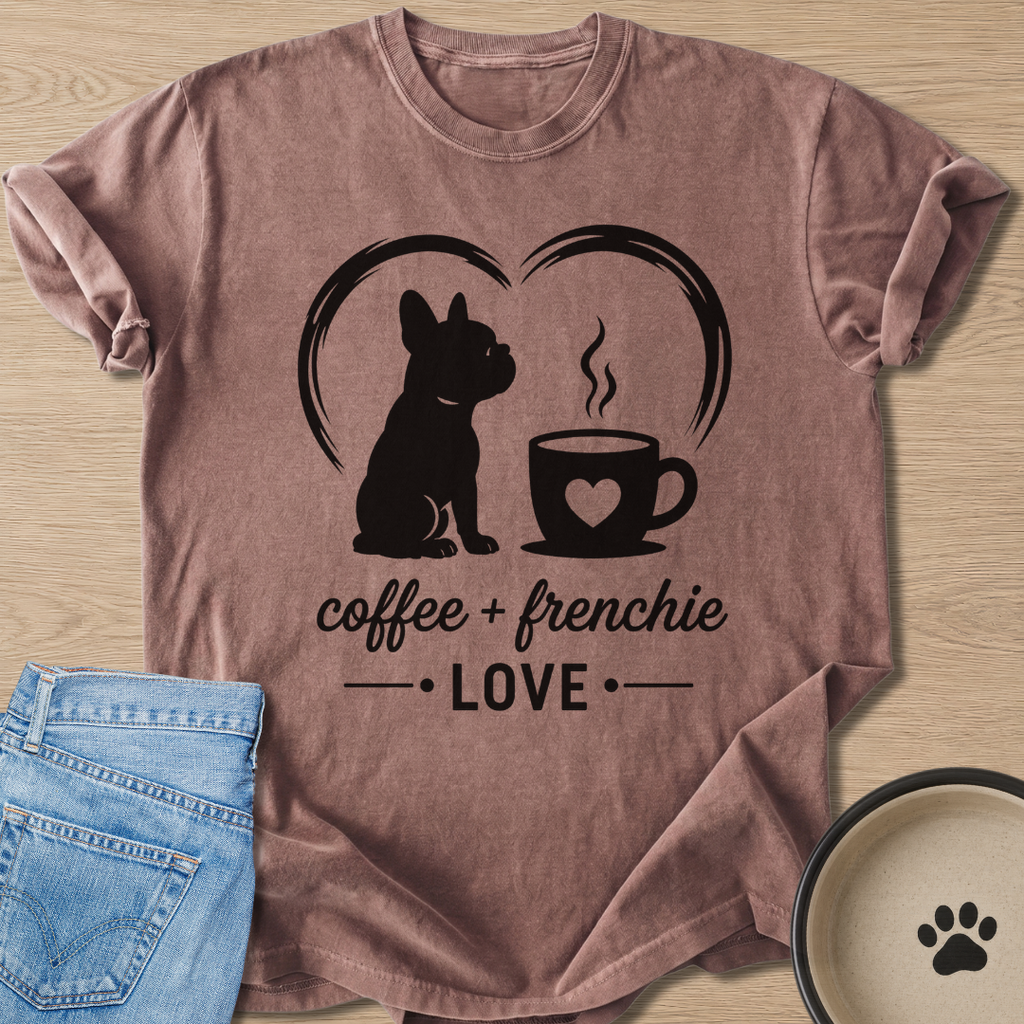 Coffee + Frenchie T-shirt