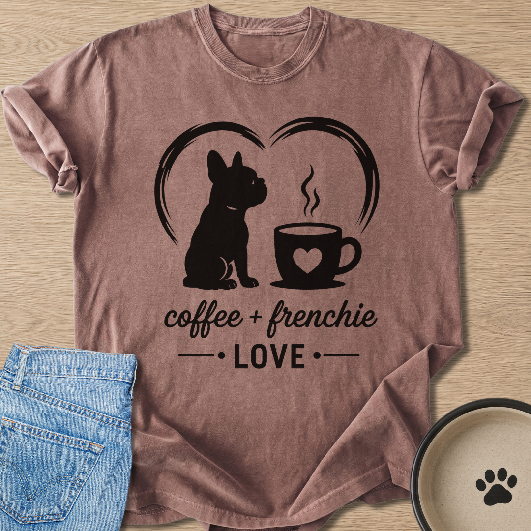 Coffee + Frenchie T-shirt