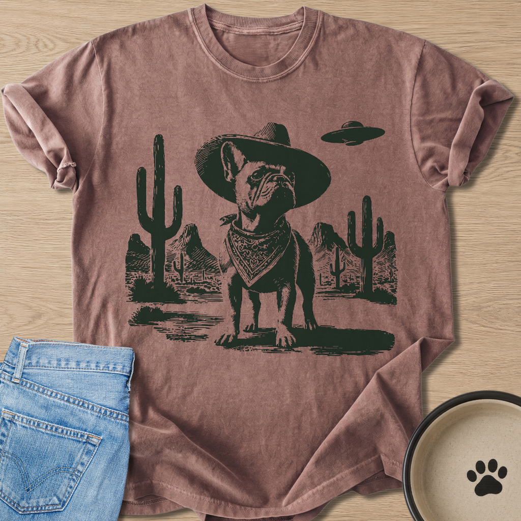 Cowboy Frenchie T-shirt