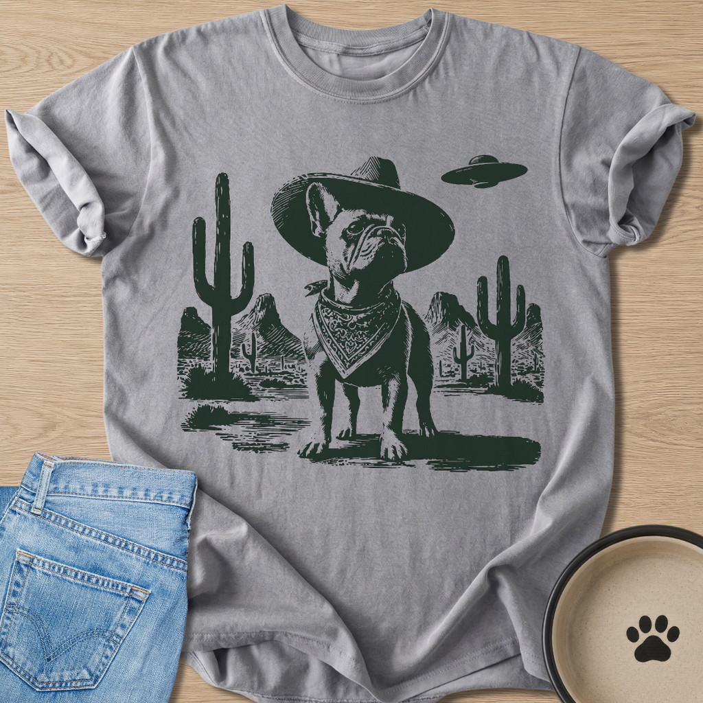 Cowboy Frenchie T-shirt