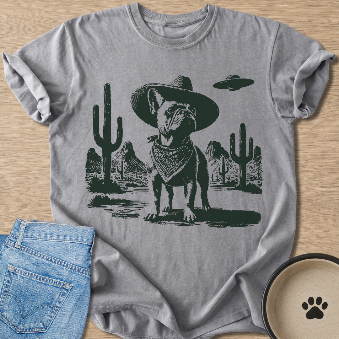 Cowboy Frenchie T-shirt