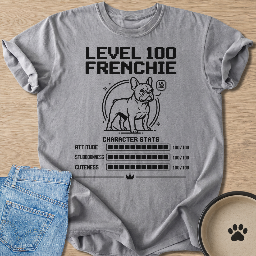Level 100 Frenchie T-shirt