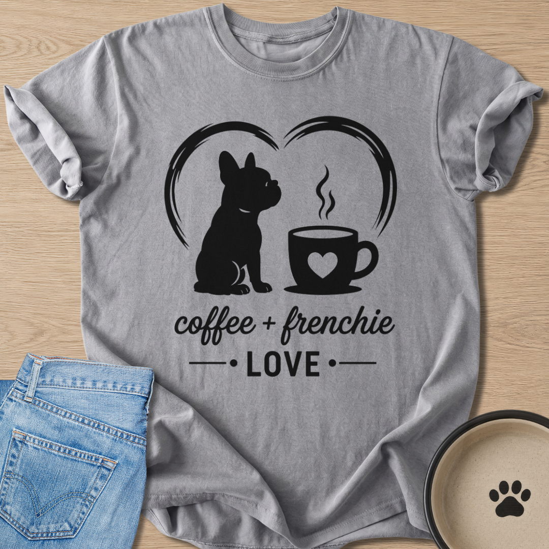 Coffee + Frenchie T-shirt