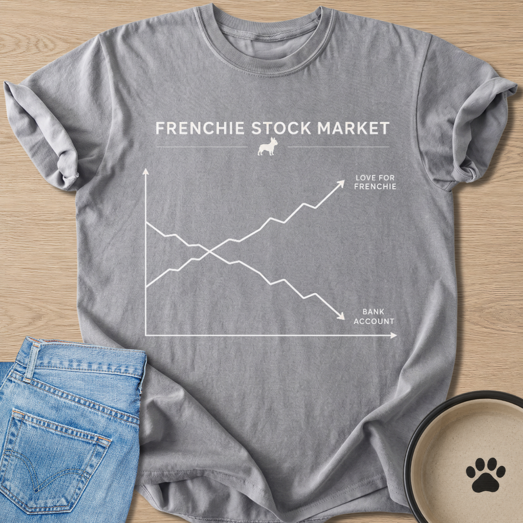 Frenchie Stock Market T-shirt