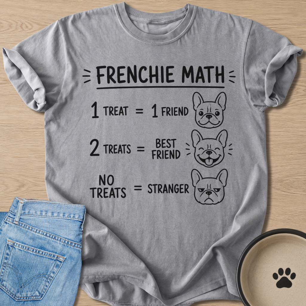 Frenchie Math T-shirt
