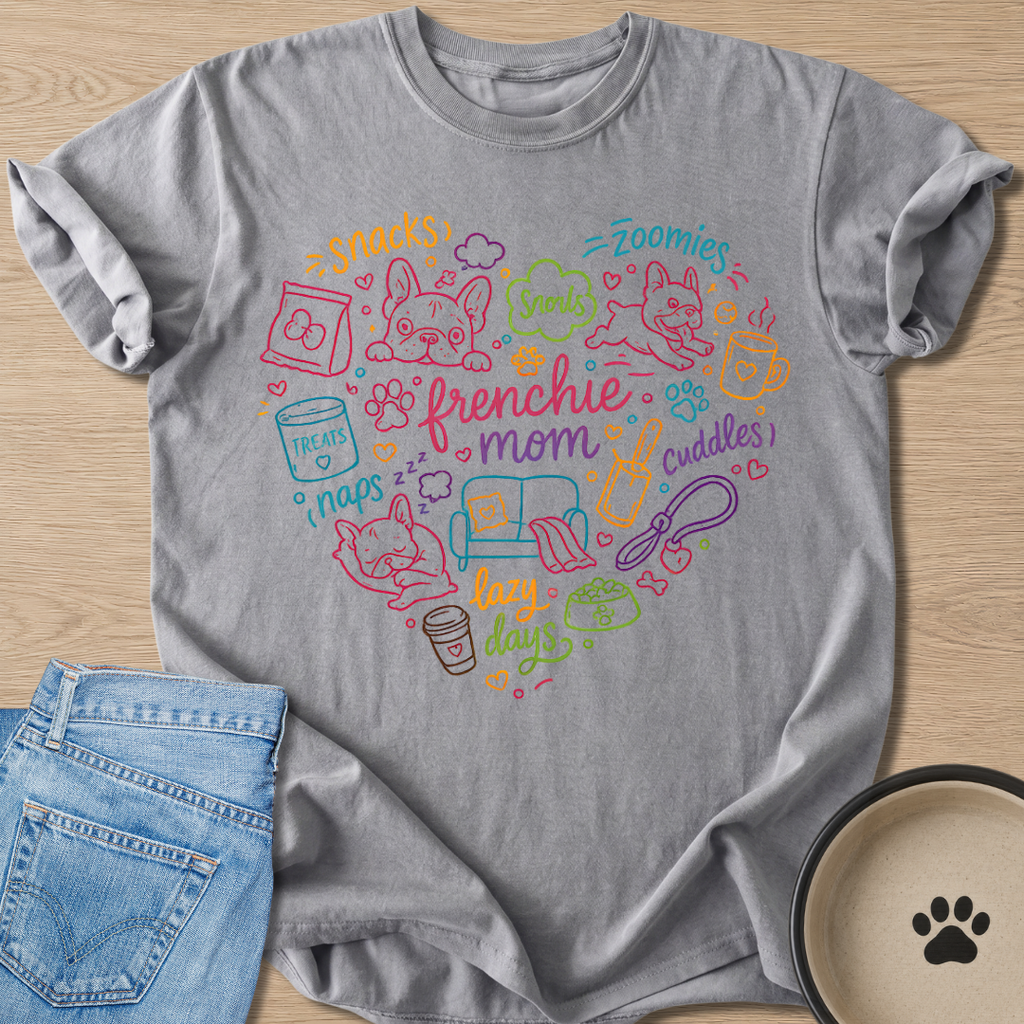 Frenchie Mom's Life T-shirt