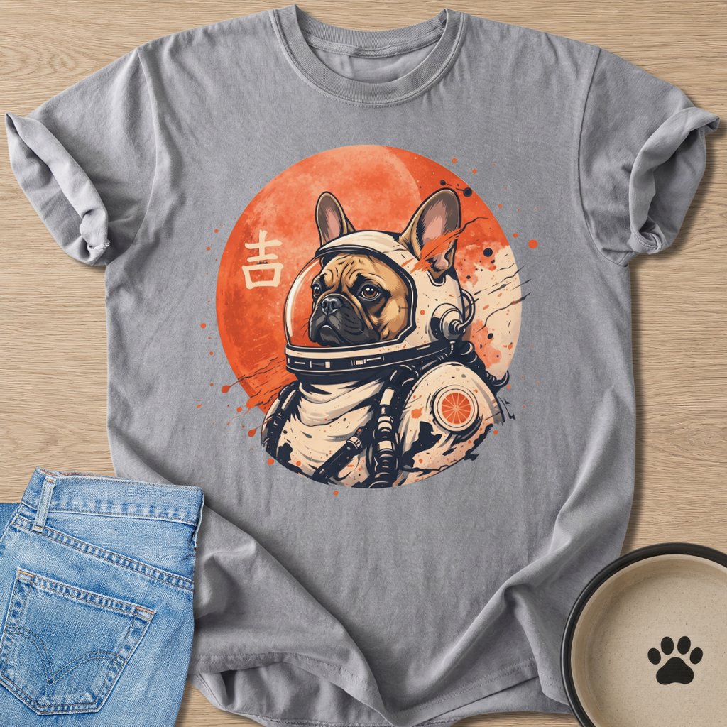 Astronaut Frenchie T-shirt