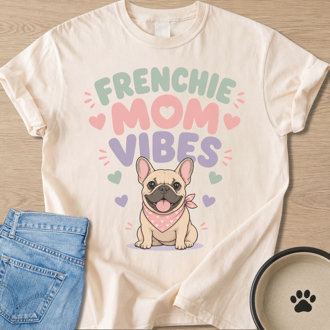 Frenchie Mom Vibes T-shirt