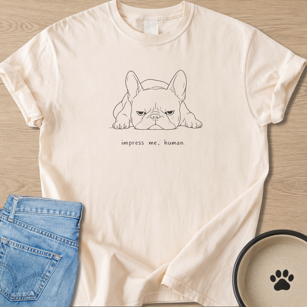 impress me, human T-shirt
