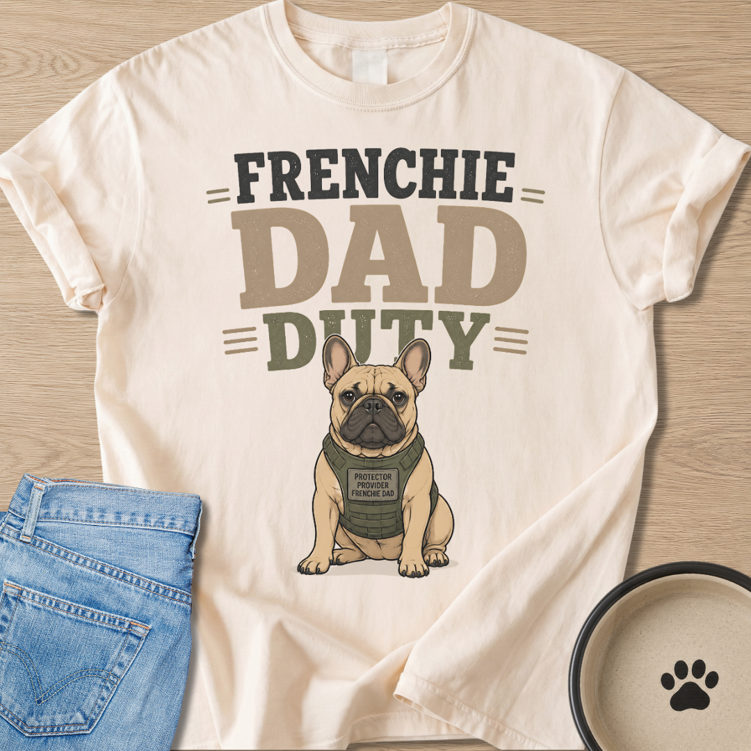 Frenchie Dad Duty T-shirt