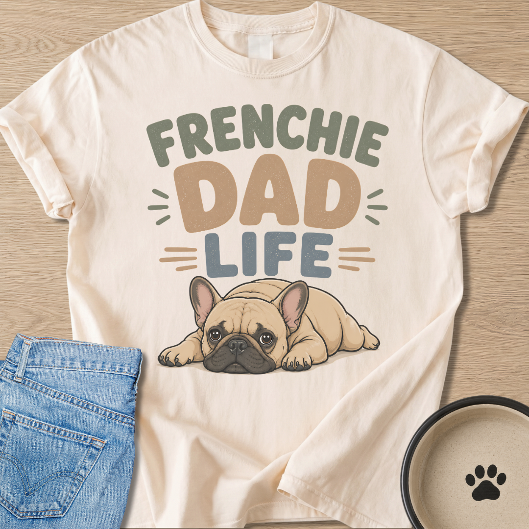 Frenchie Dad Life T-shirt