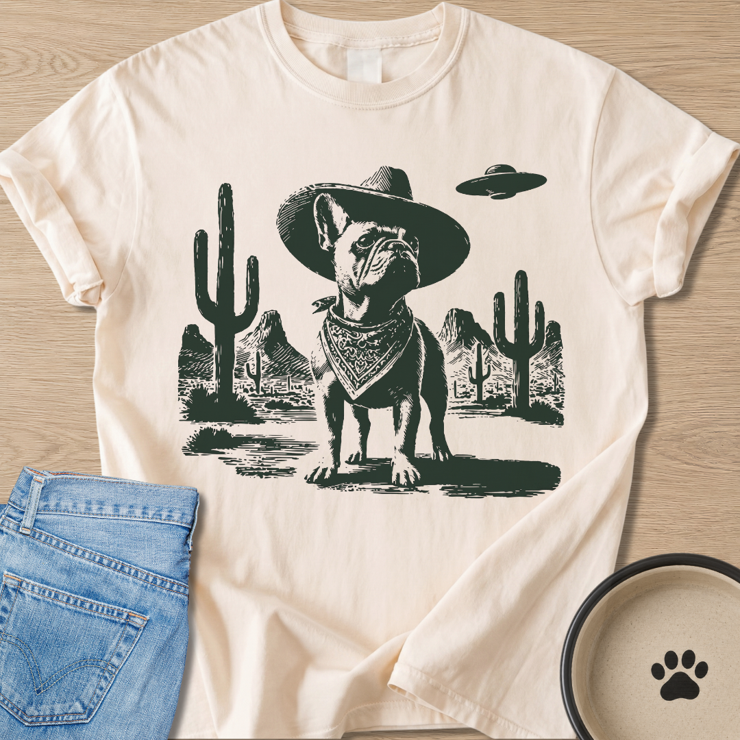 Cowboy Frenchie T-shirt