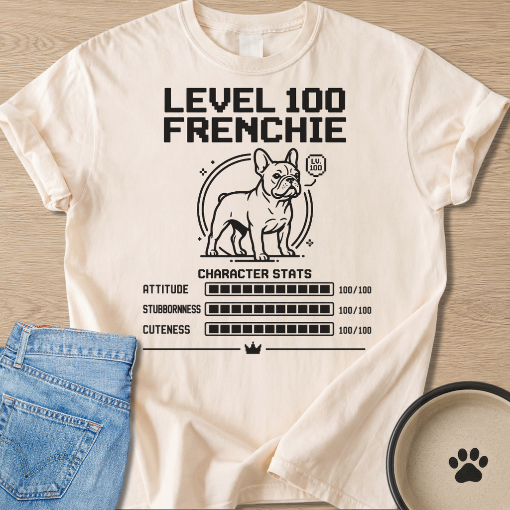 Level 100 Frenchie T-shirt