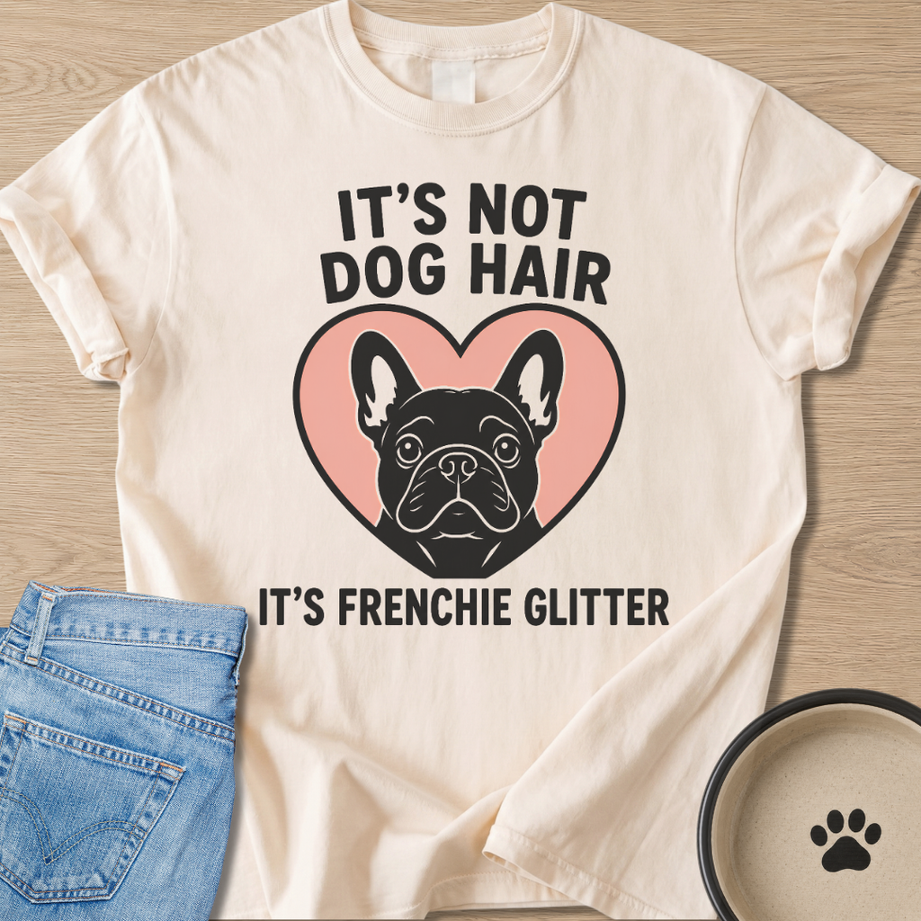 It's Frenchie Glitter T-shirt