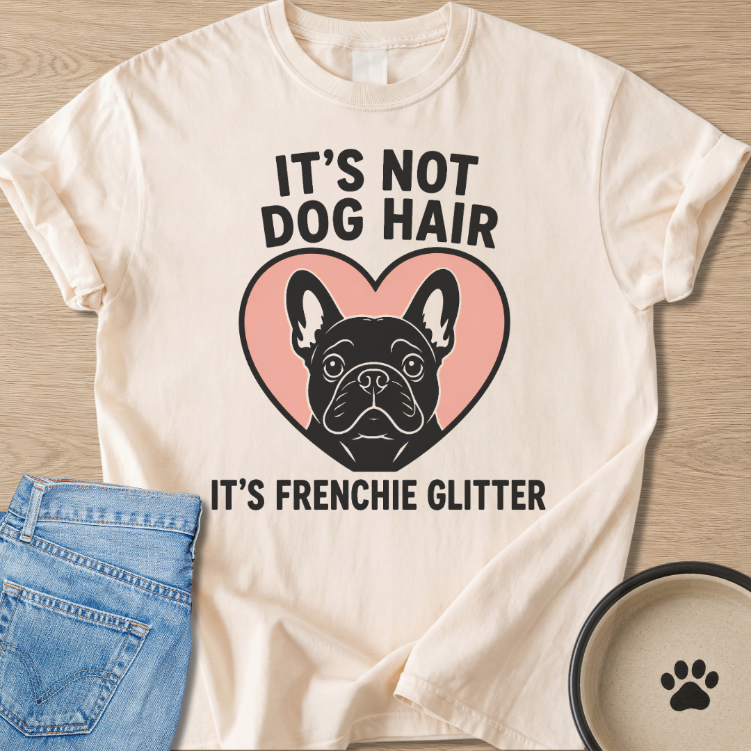It's Frenchie Glitter T-shirt