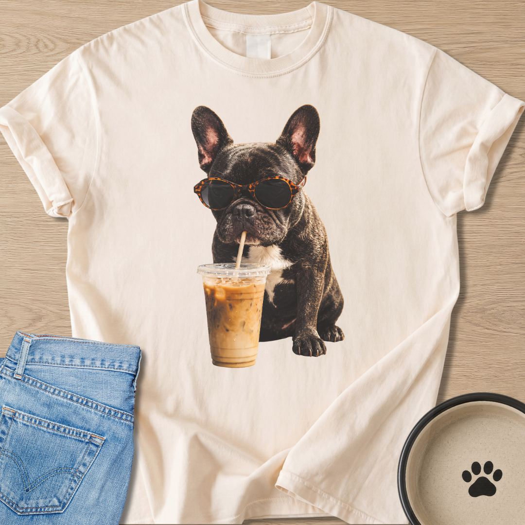 Iced Latte & Frenchie T-shirt