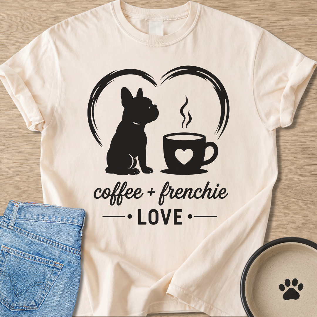 Coffee + Frenchie T-shirt