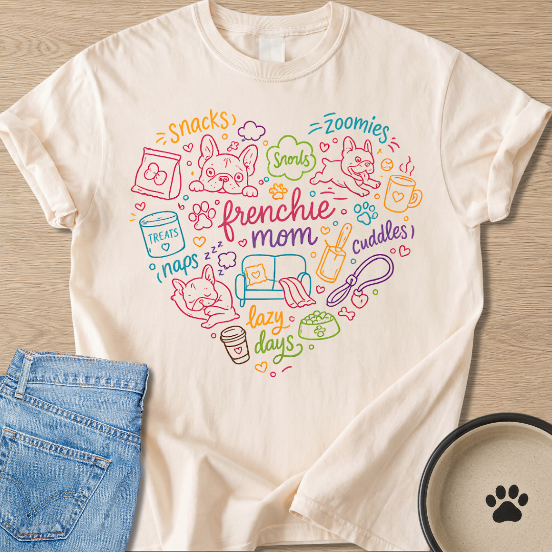 Frenchie Mom's Life T-shirt