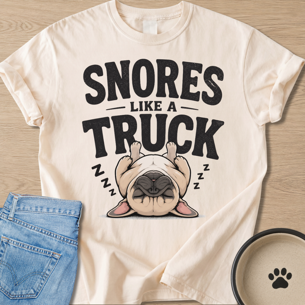 Snores Like A Truck T-shirt