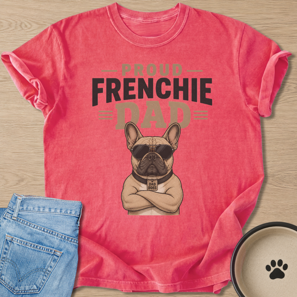 Proud Frenchie Dad T-shirt