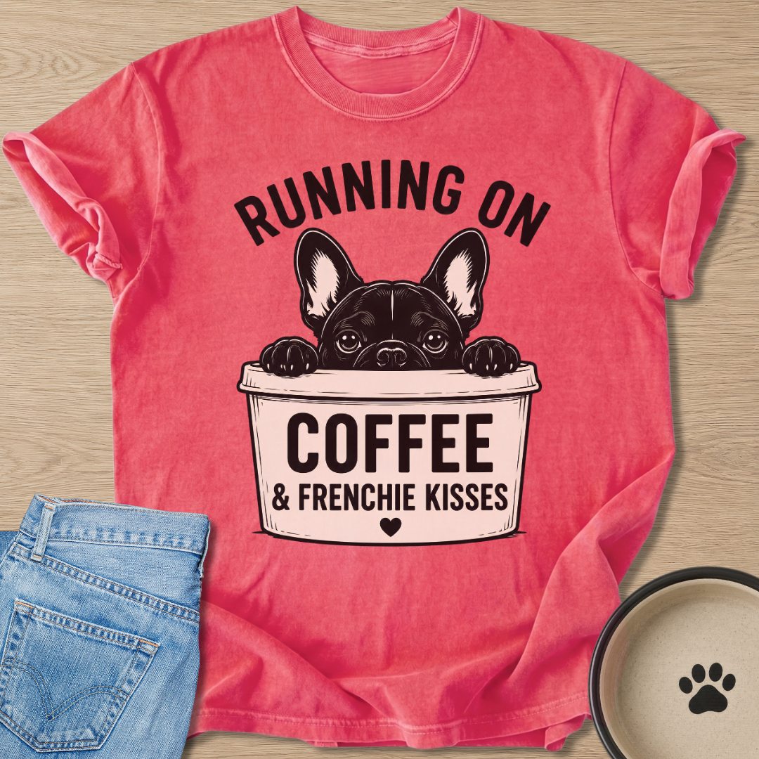 Coffee & Frenchie Kisses T-shirt