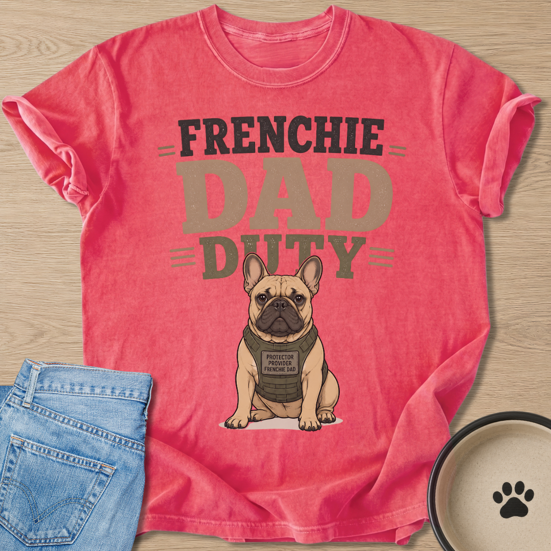 Frenchie Dad Duty T-shirt
