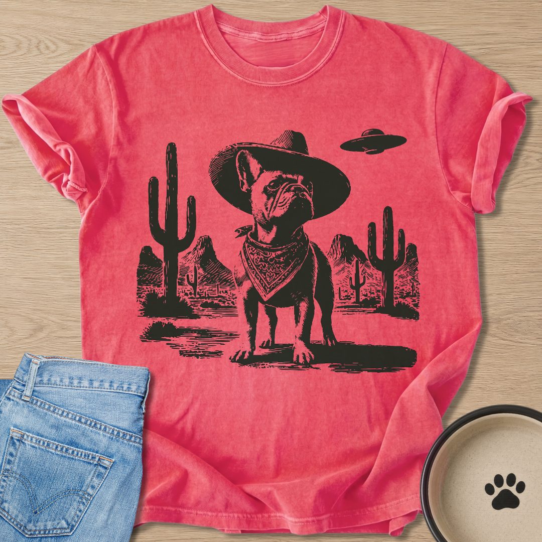 Cowboy Frenchie T-shirt