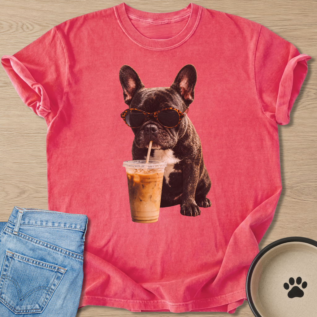 Iced Latte & Frenchie T-shirt