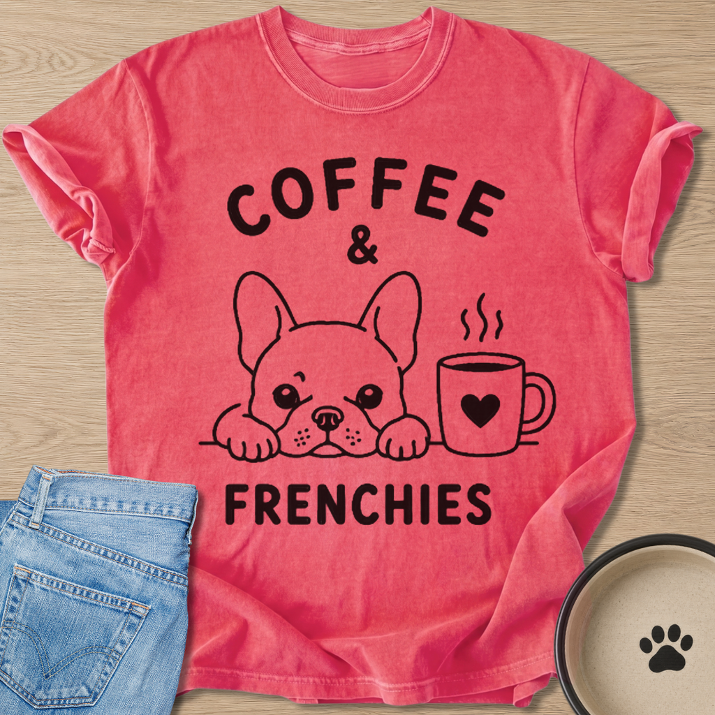 Coffee & Frenchies T-shirt