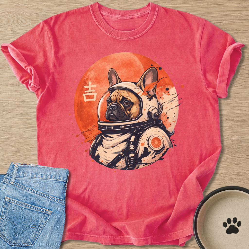 Astronaut Frenchie T-shirt