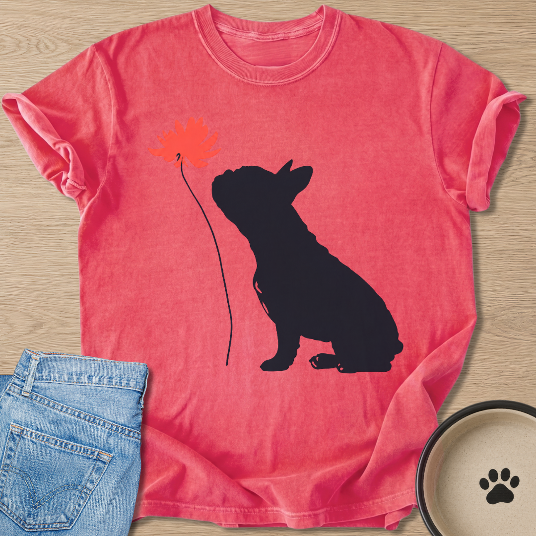 Frenchie in Bloom T-shirt