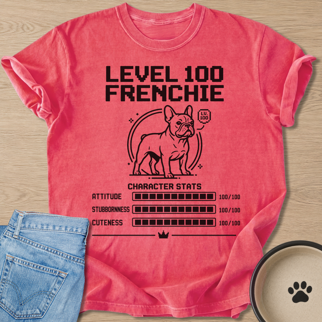 Level 100 Frenchie T-shirt