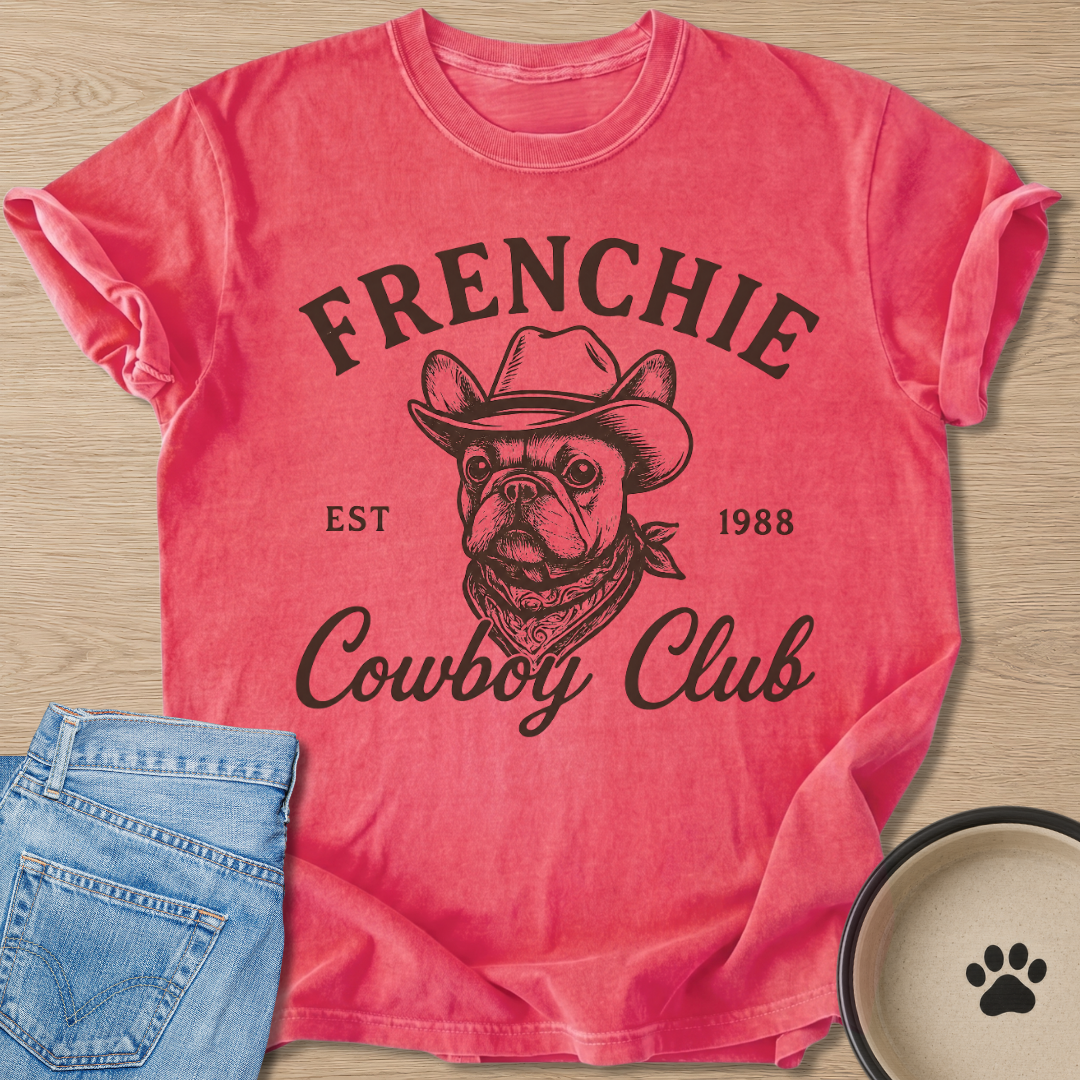 Frenchie Cowboy Club T-shirt