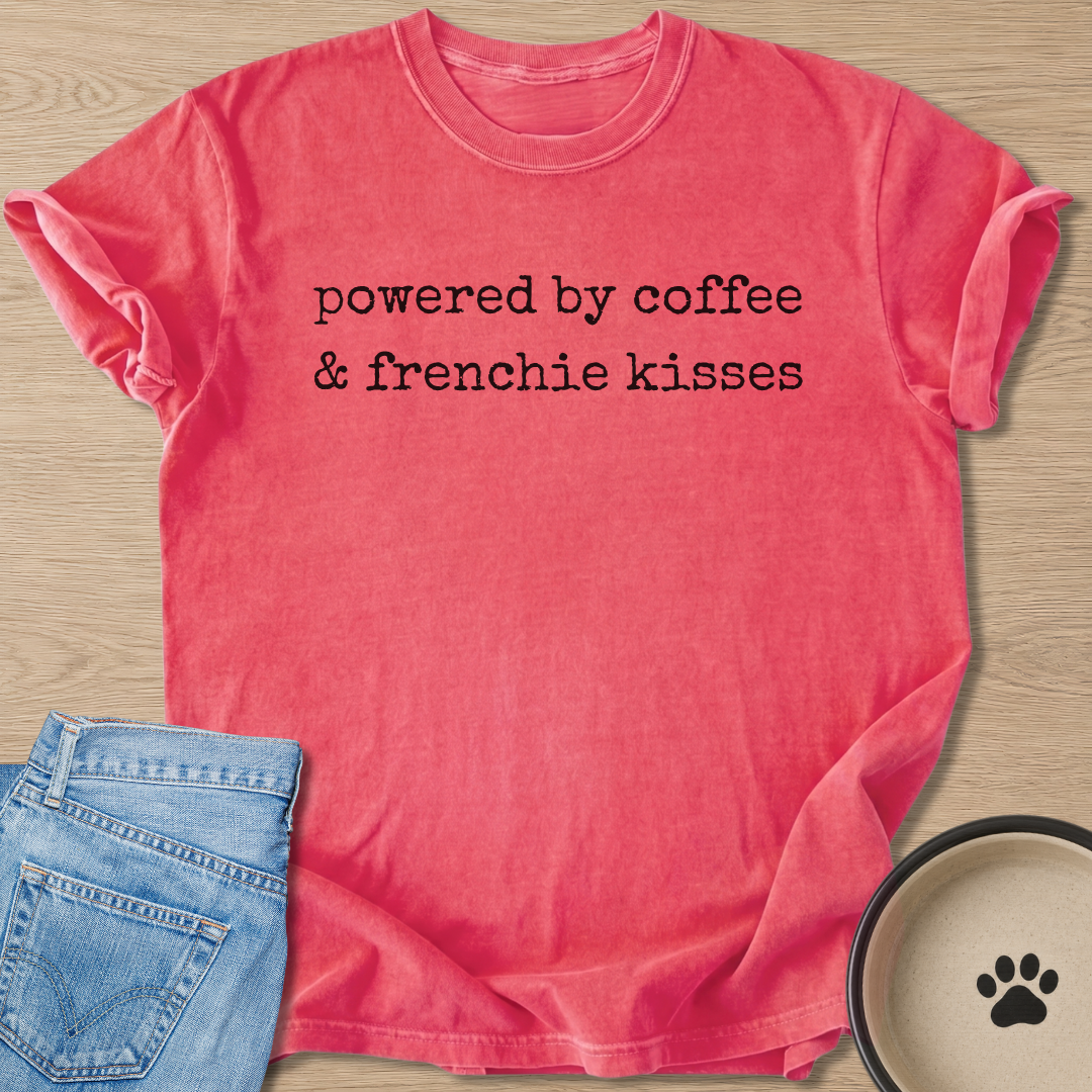 Coffee & Frenchie Kisses T-shirt