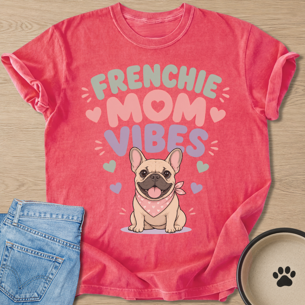 Frenchie Mom Vibes T-shirt