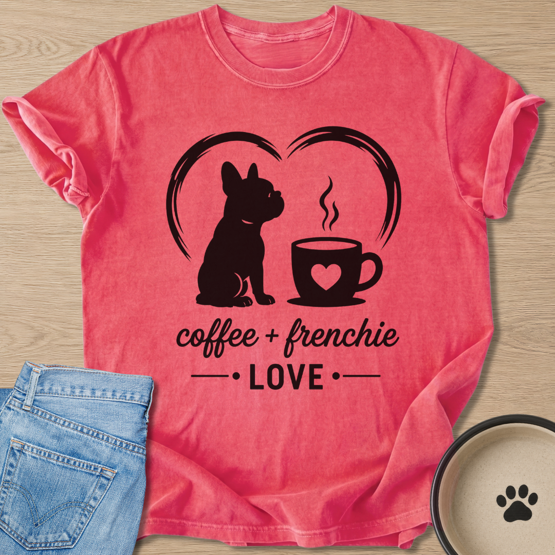 Coffee + Frenchie T-shirt