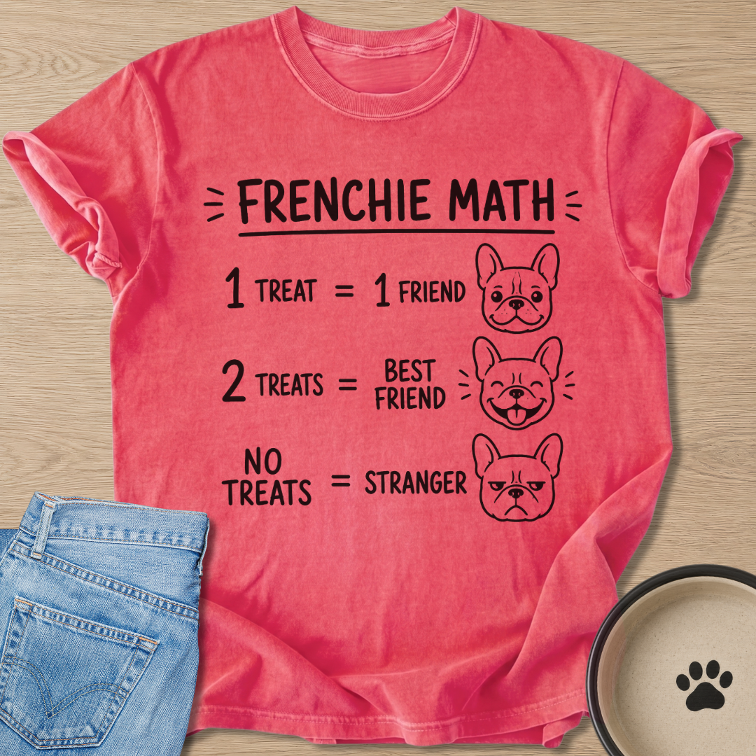 Frenchie Math T-shirt